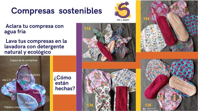 Compresa higiènica sostenible