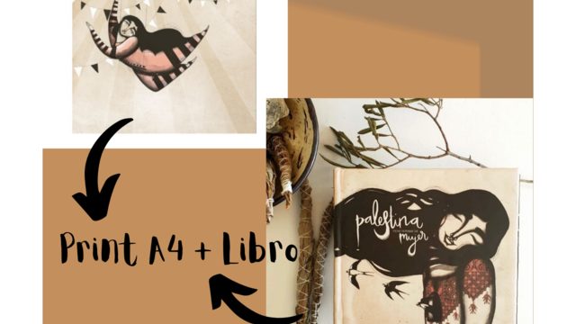 طباعة A4 "فنان الأرجوحة" بواسطة Iris Serrano + كتاب "فلسطين لها اسم امرأة"