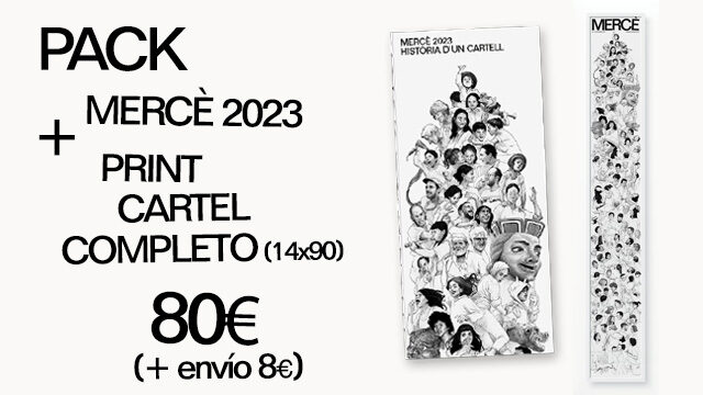 Pack Libro Mercè + Cartel completo (pequeño - 14x90cm)