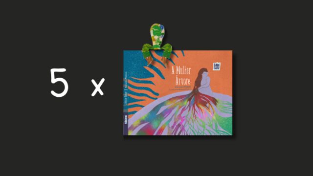 5 Exemplares do Livro A Mulher Árvore +  5 Marca-páginas originais