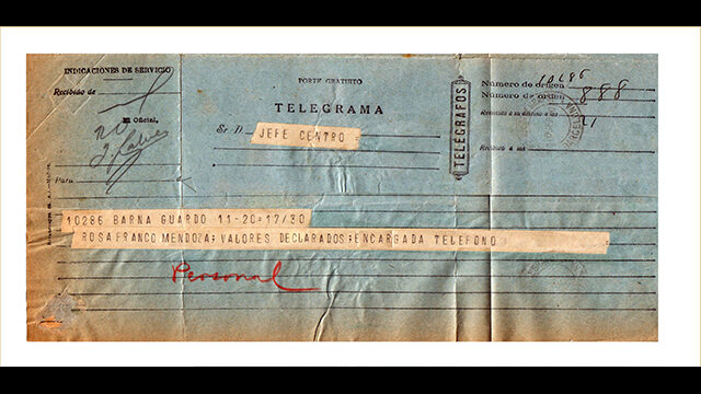 TELEGRAM modified paper and without die cut