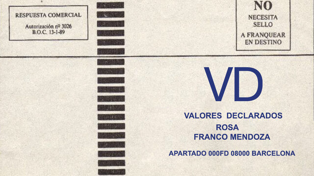  POSTAGE AT DESTINATION modified paper and no die cut