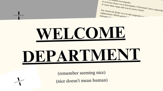 Welcome Department
