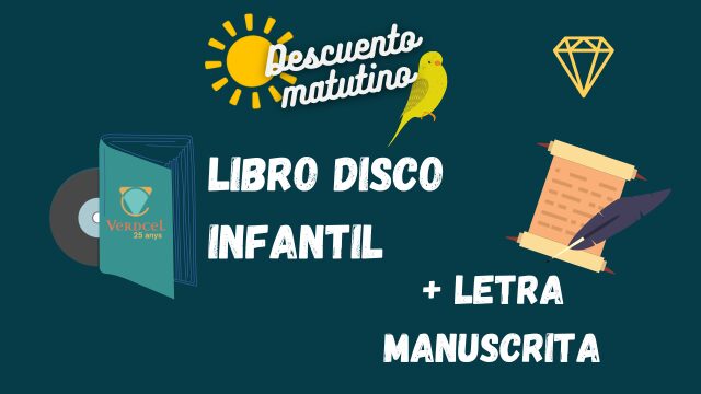 🐓 DESCUENTO MATUTINO · Libro Disco Infantil + Manuscritas