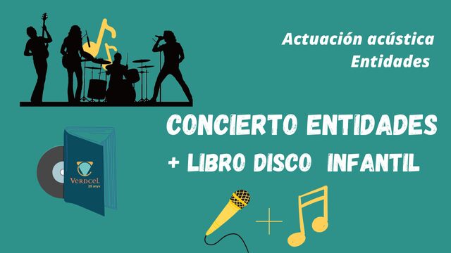 Libro Disco Infantil + 🎤🎸 Concierto Entidades
