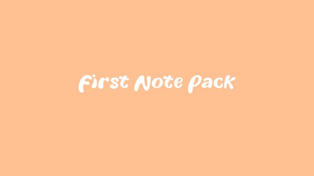 🎵 First Note Pack