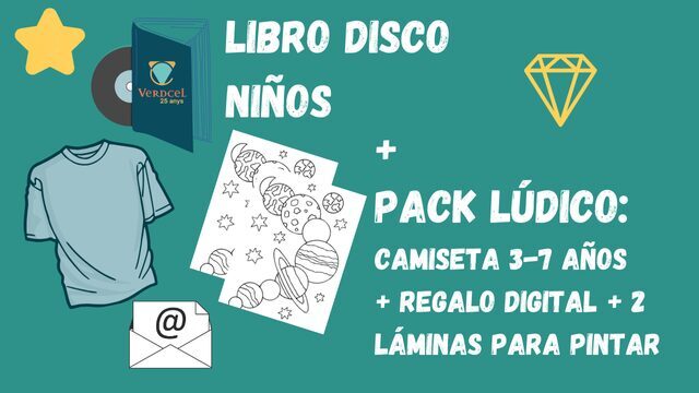 ⭐ RECOMPENSA ESTRELLA ⭐ Libro Disco Infantil + Pack Lúdico