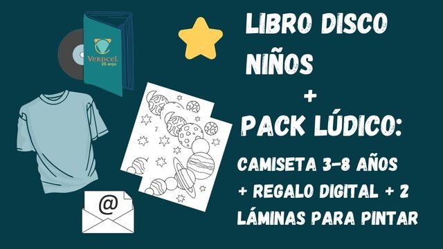 ⭐ RECOMPENSA ESTRELLA ⭐ Libro Disco Infantil + Pack Lúdico
