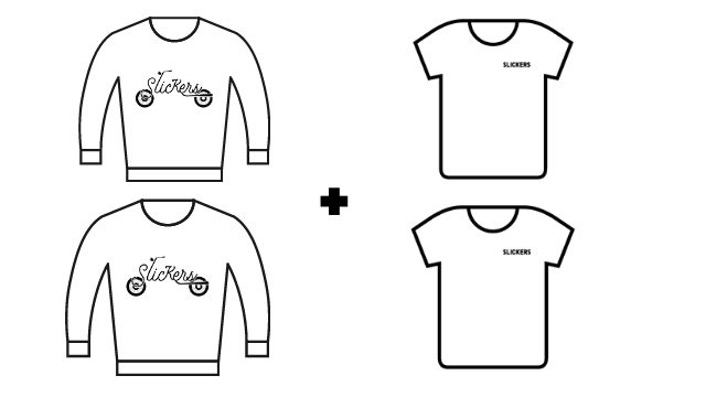 Pack 2 sudaderas + 2 camisetas colección KM 0