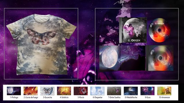 TE DOY UN BESO EN LA FRENTE AHORA MISMO- El Origen Álbum + Camiseta + 10 ilustraciones tamaño 