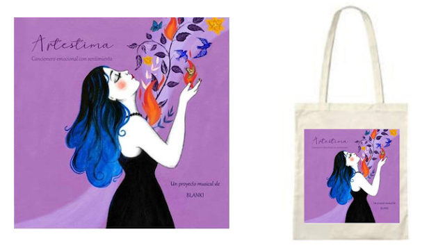 CD físico y bolsa de tela