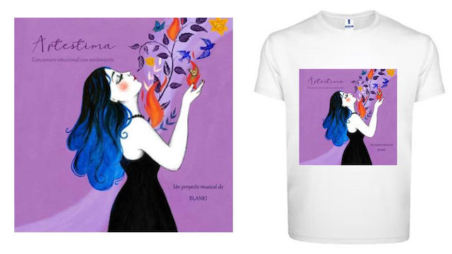 CD físico y camiseta