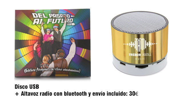 Disco USB + Altavoz radio con bluetooth y envío incluido