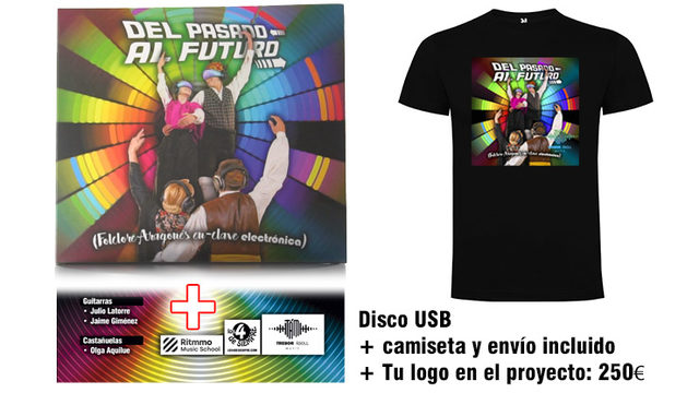 Disco USB + camiseta + Tu logo en el proyecto y envío incluido