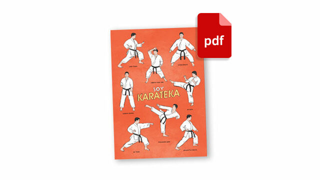 LÁMINA DIGITAL "POSICIONES DE KARATE"