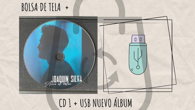 CD - USB PRIMER Y SEGUNDO ÁLBUM + BOLSA DE TELA