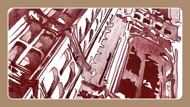 Litografía «Arquitectura 2»