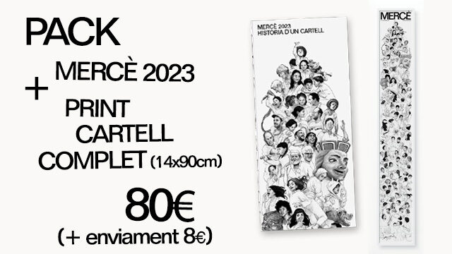 Pack Llibre Mercè + Cartell complet (petit - 14x90cm)