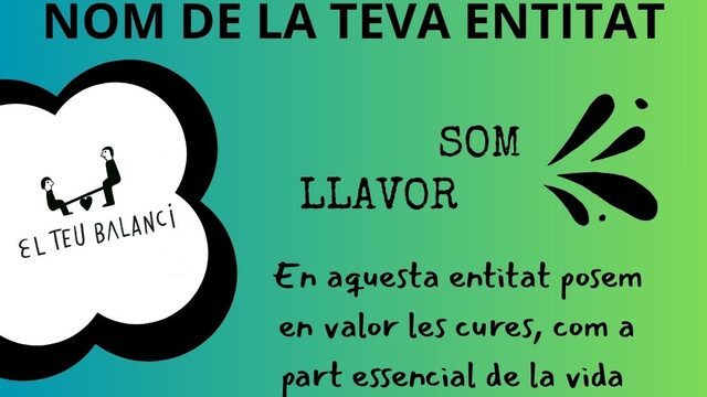 RÈTOL "SOM LLAVOR" per EMPRESES i ENTITATS + 5 Sessions de TROBADA INTERGENERACIONAL
