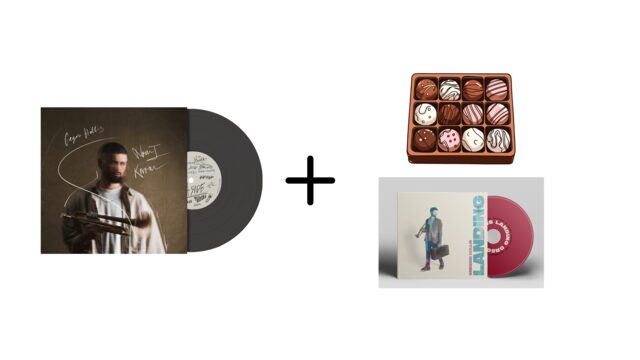 1 box of "Now I Know" chocolates + purchase of the "Now I Know" vinyl + CD "LANDING"