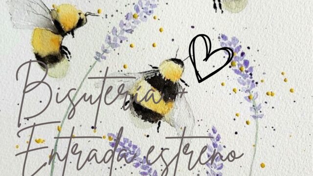 Bisutería artesanal abejas (colgante + pendientes) + Entrada/invitación al estreno (Madrid)