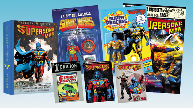 LIBRO, PÓSTER A3, EX LIBRIS Y POSTALES 1-3 SONIC WARS