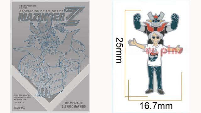 Pin Exclusivo Homenaje + Cartel Homenaje realizado por Mo Caró