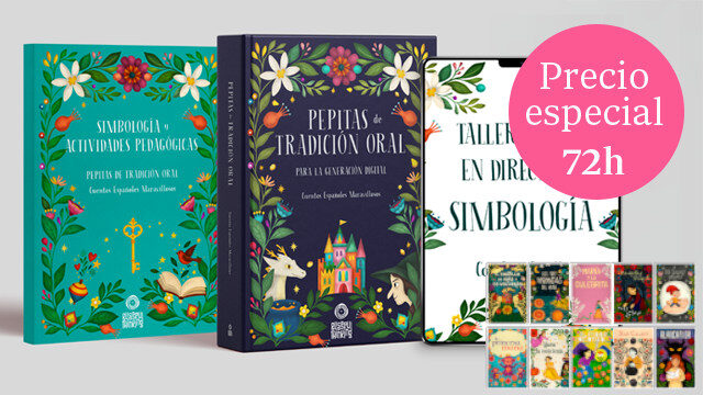 Libro de 10 cuentos + libro de pedagogía + taller de simbología + postales - Promoción 72h