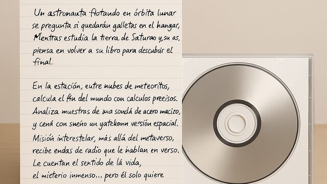 CD físico firmado + manuscrito original