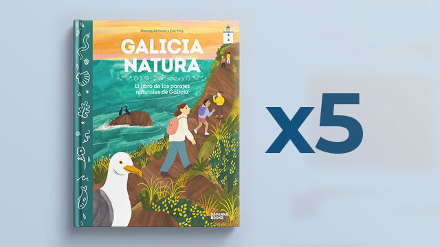 5 LIBROS GALICIA NATURA + 5 POSTALES 