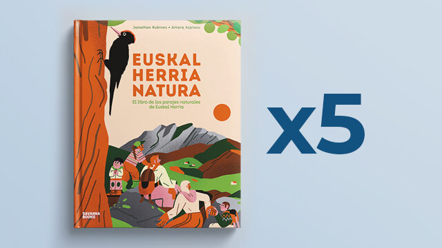 5 LIBROS EUSKAL HERRIA NATURA + 5 POSTALES
