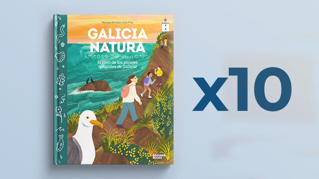 10 LIBROS EUSKAL GALICIA NATURA + 10 POSTALES 