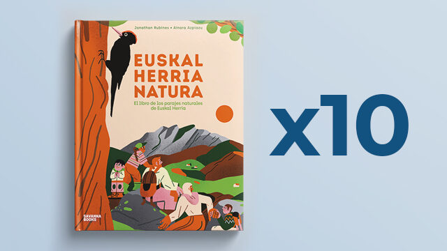 10 LIBROS EUSKAL HERRIA NATURA + 10 POSTALES