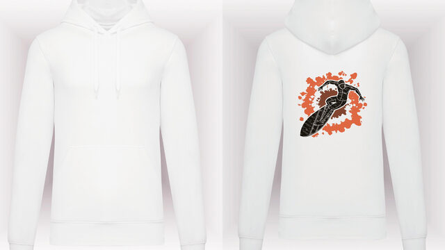 ĀMARA’A AM11 – Surfer Hoodie in White
