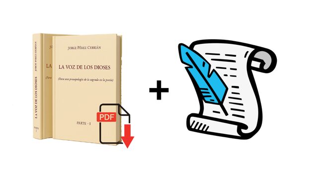 Poema manuscrito + PDF de los dos tomos
