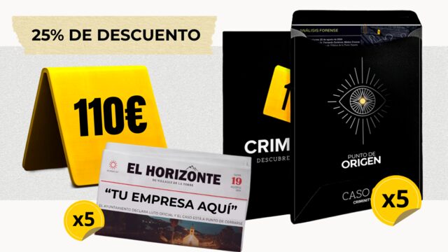 CONSULTORÍA DE INVESTIGACIÓN - Pack de 5 juegos para tiendas