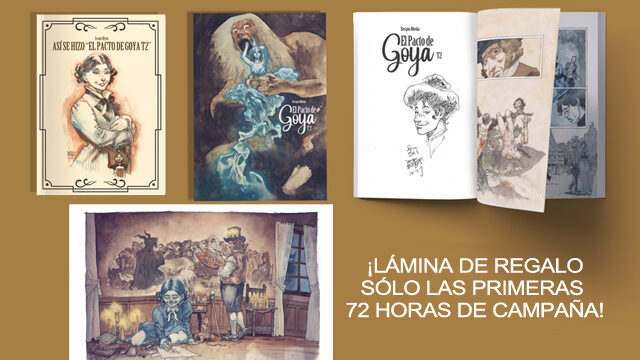 Cómic dedicado + así se hizo + lámina de regalo