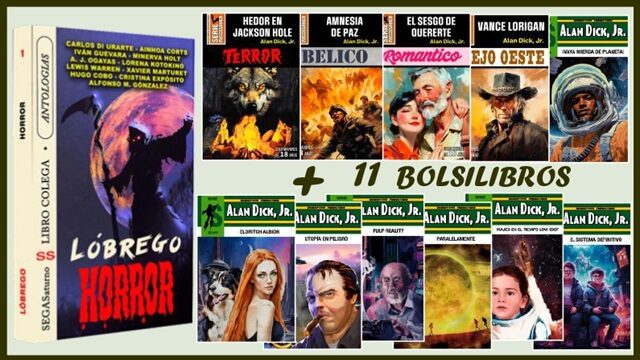 "Bolsilibresco Omnívoro" - Lóbrego + 11 bolsilibros