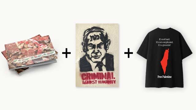 📕 🖼️ 👕 Pack One Copy of the Book + A2 Stencil Spray Poster + Oversize Cotton T-Shirt