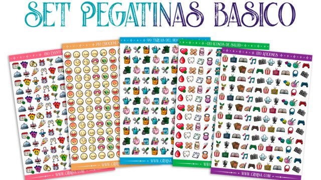 Set de pegatinas básico