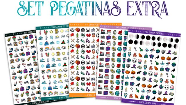 Set de pegatinas extra