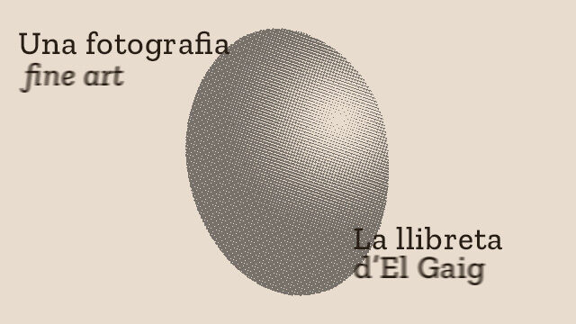 Una fotografia i una llibreta