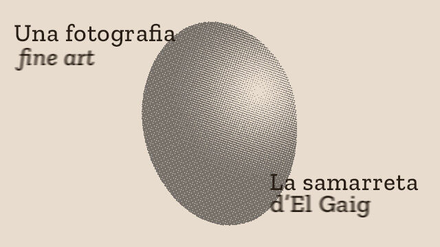 Una fotografia i una samarreta