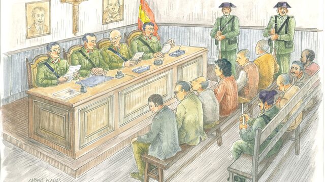 Làmina: el judici al mestre Jiménez