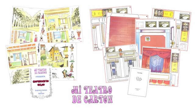 Teatro de cartón más cuento de Caperucita Roja.
