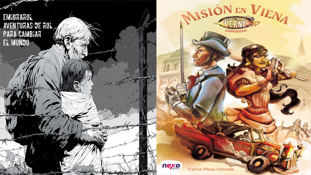 Un libro de Emigrarol y un libro de Misión en Viena