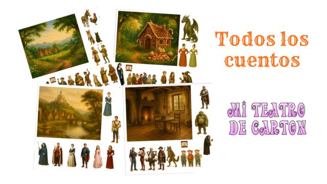 Todos los cuentos. Personajes y decorados típicos de los cuentos para crear tus historias..
