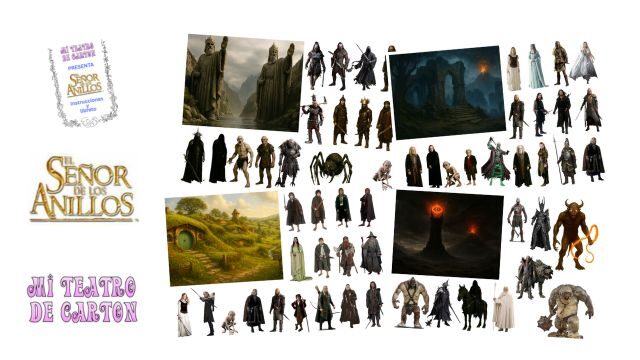 El señor de los anillos. Libreto, personajes y decorados.