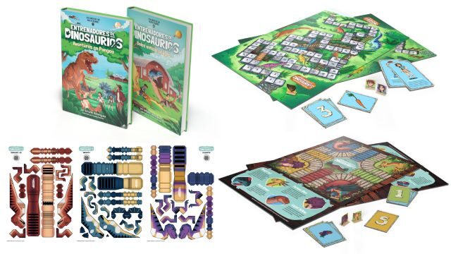 Entrenadores de dinosaurios. Pack tricerátop