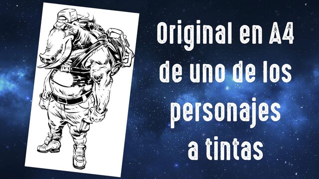 Original en A4 a tintas.